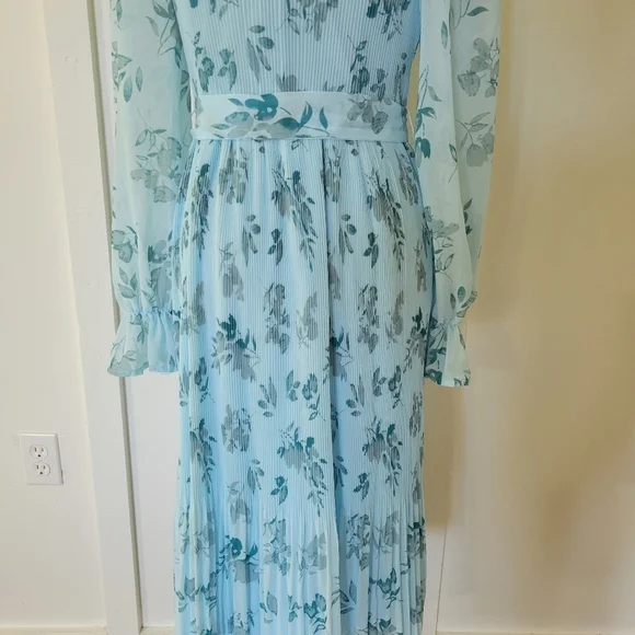 ANRABES WOMEN Floral Blue Dress - Picture 5 of 10